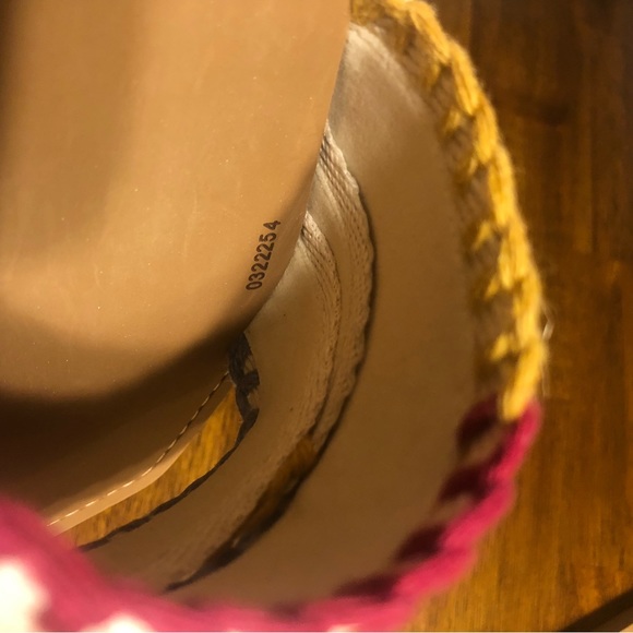 NIB $495 CHLOE Woody Logo Multicolored Stitch Sandals in size 36! - Picture 10 of 16